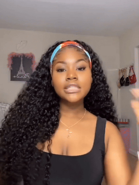 Natural Curly Beauty Headband Wig