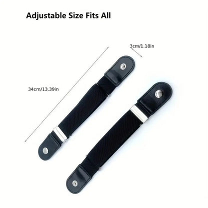 2pcs No Buckle Elastic Belt