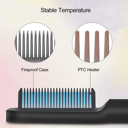 Five-speed Negative Ion Hair Straightener Brush