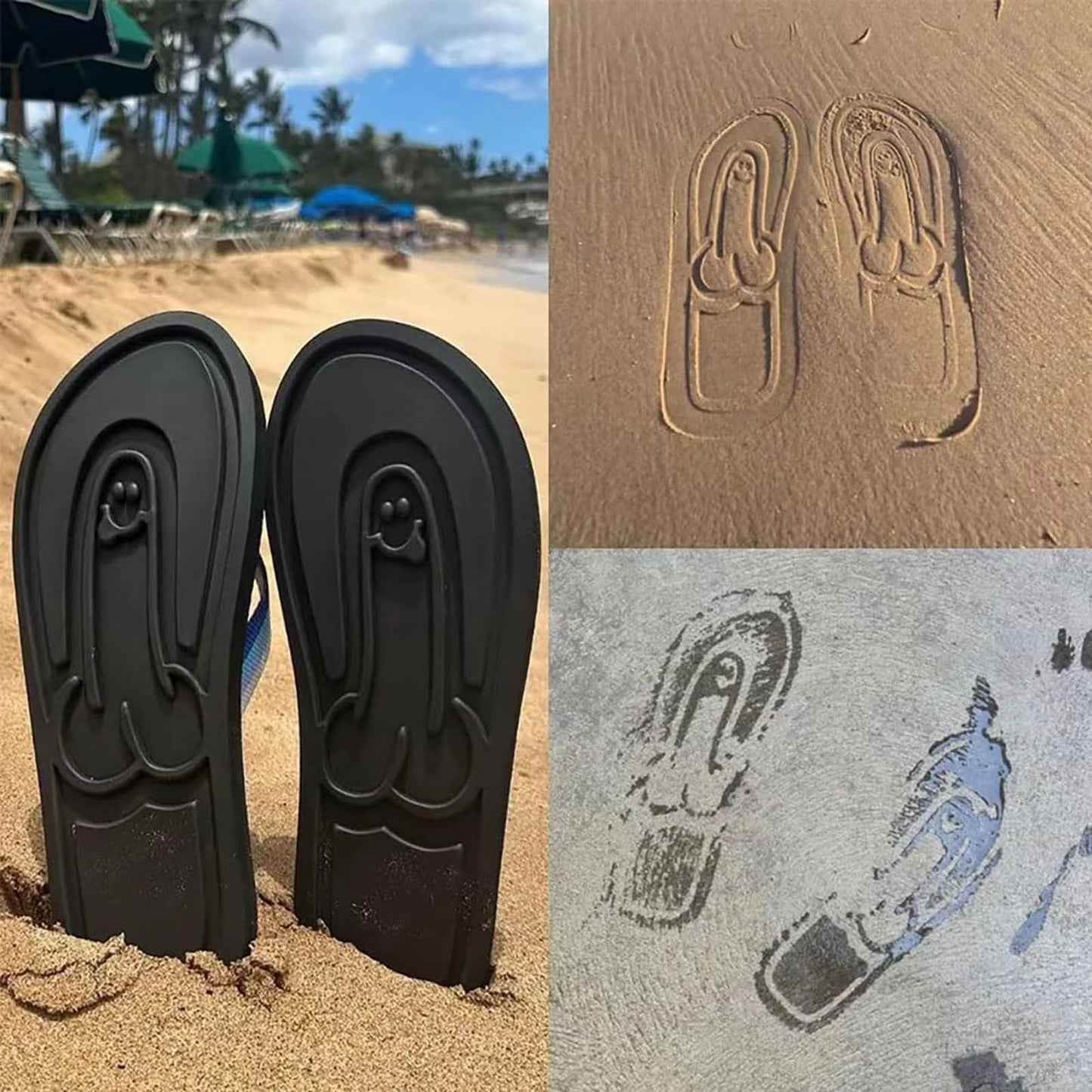 Creative Hidden Penis Flip Flops