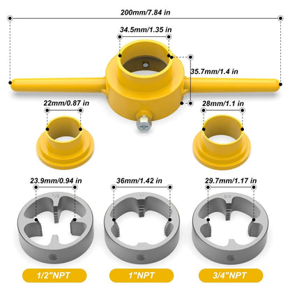 PVC Pipe Threader Kit