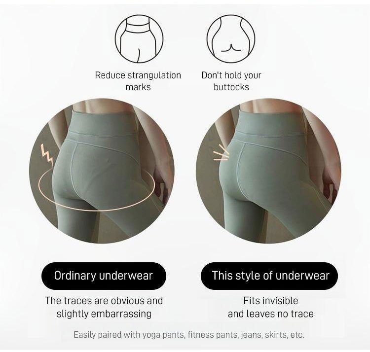 High Waisted Tummy Tuck Hip Lifting No Trace Antibactrial Panties