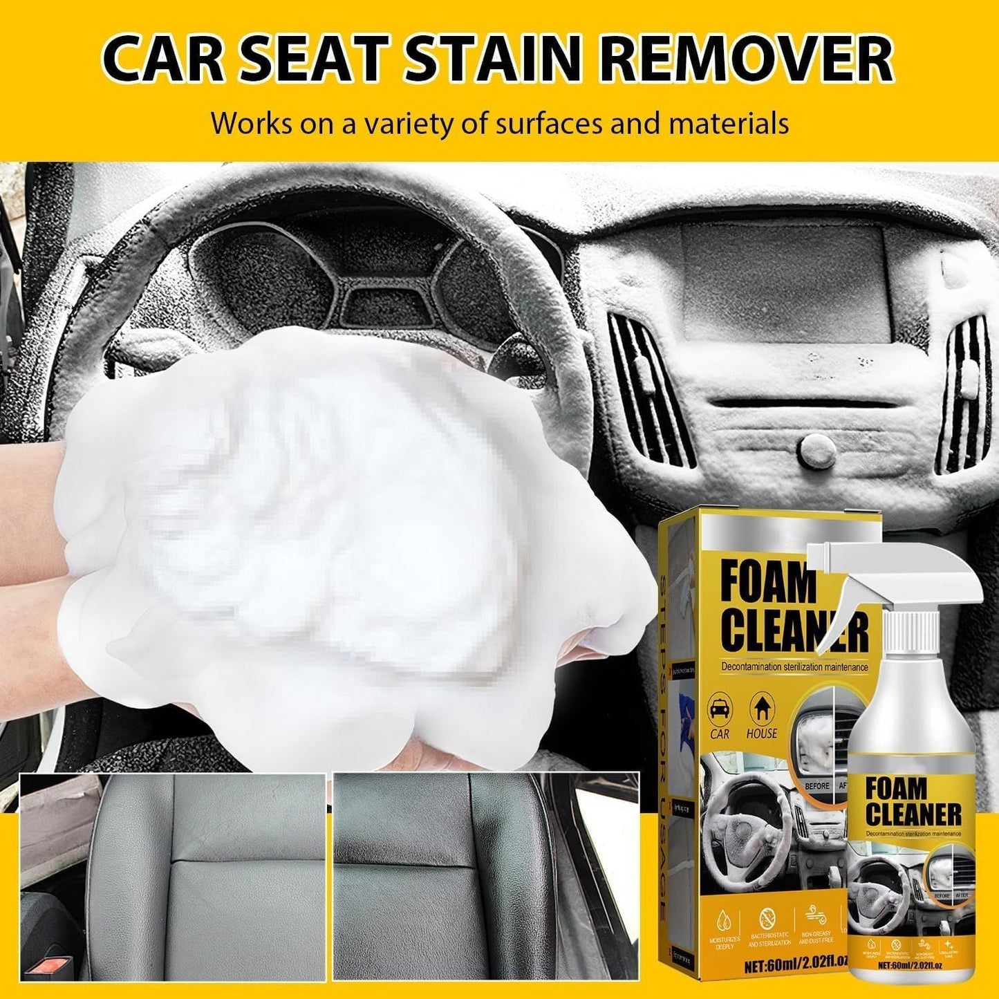 Multi-Purpose Car Foam Cleaner