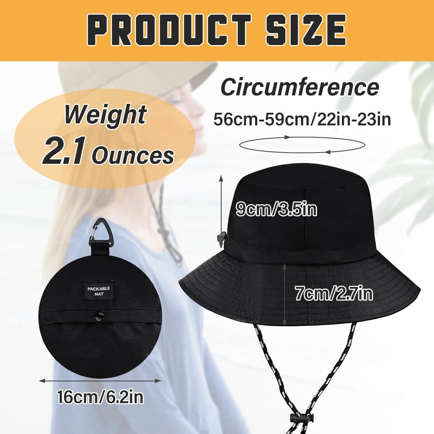 Foldable Waterproof Fast-Drying Bucket Hat
