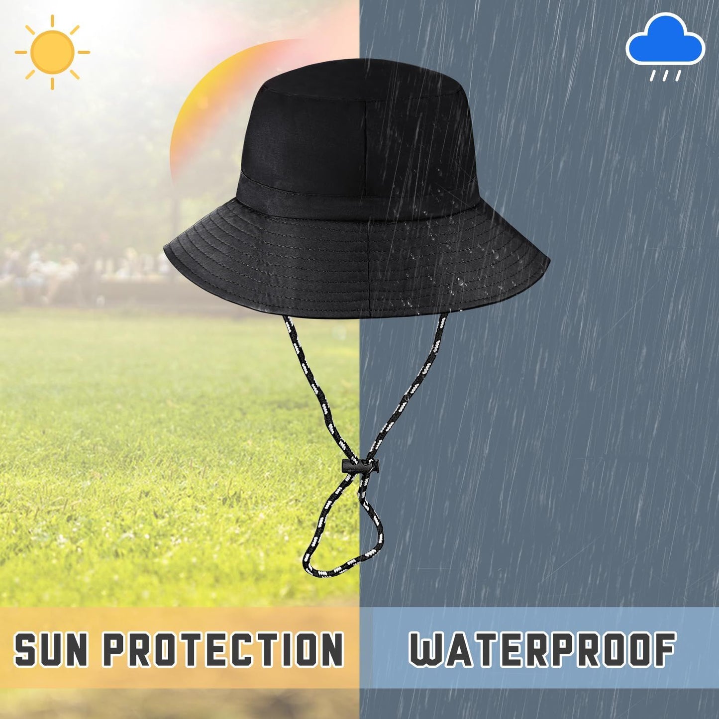 Foldable Waterproof Fast-Drying Bucket Hat