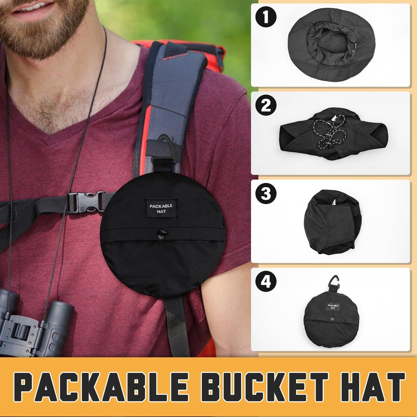 Foldable Waterproof Fast-Drying Bucket Hat