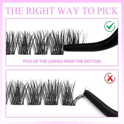 DIY Eyelash Clusters Extensions
