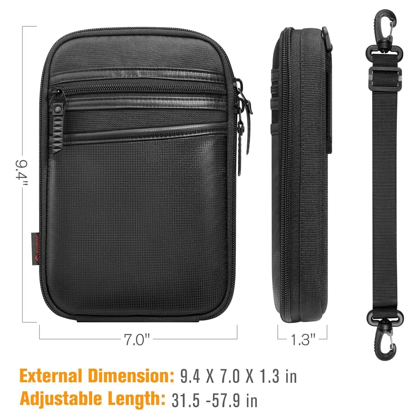 Concealed Carry Gun Pouch With Shoulder Strap