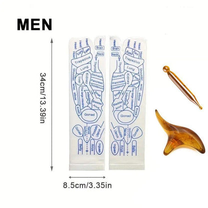 🔥Buy 1 Get 1 Free🔥Reflexology Chart Socks Set
