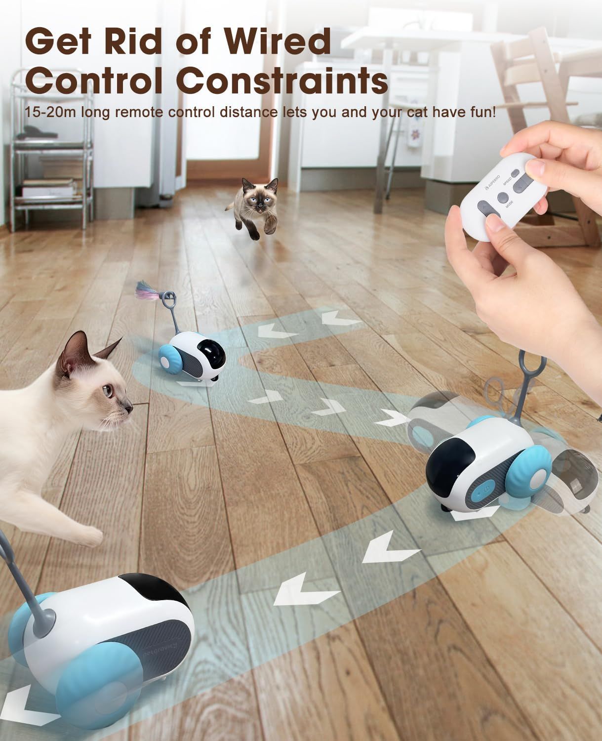 Remote Control Smart Interactive Cat Toy