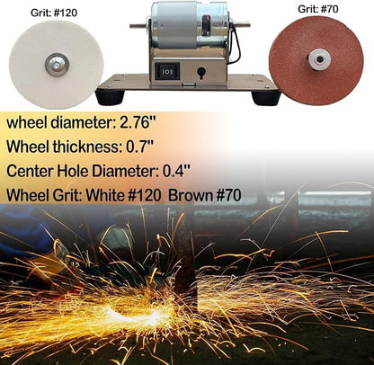 7 Speed Adjustable Table Top Grinder Polisher