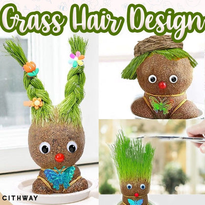 Grass & Flower Head Doll