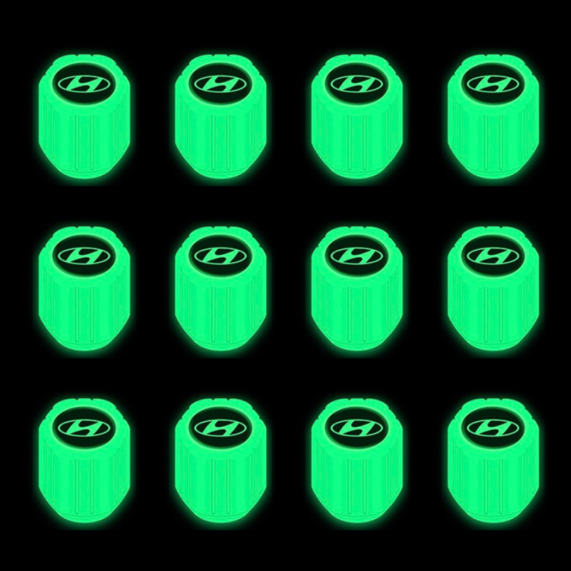 Fluorescent Tire Valve Stem Caps-12 PCS