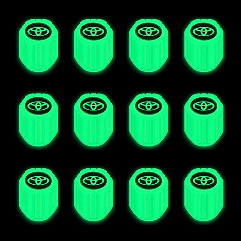 Fluorescent Tire Valve Stem Caps-12 PCS