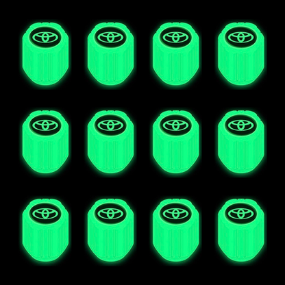 Fluorescent Tire Valve Stem Caps-12 PCS