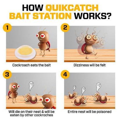 QuikCatch Killer RoachAce Bait Station