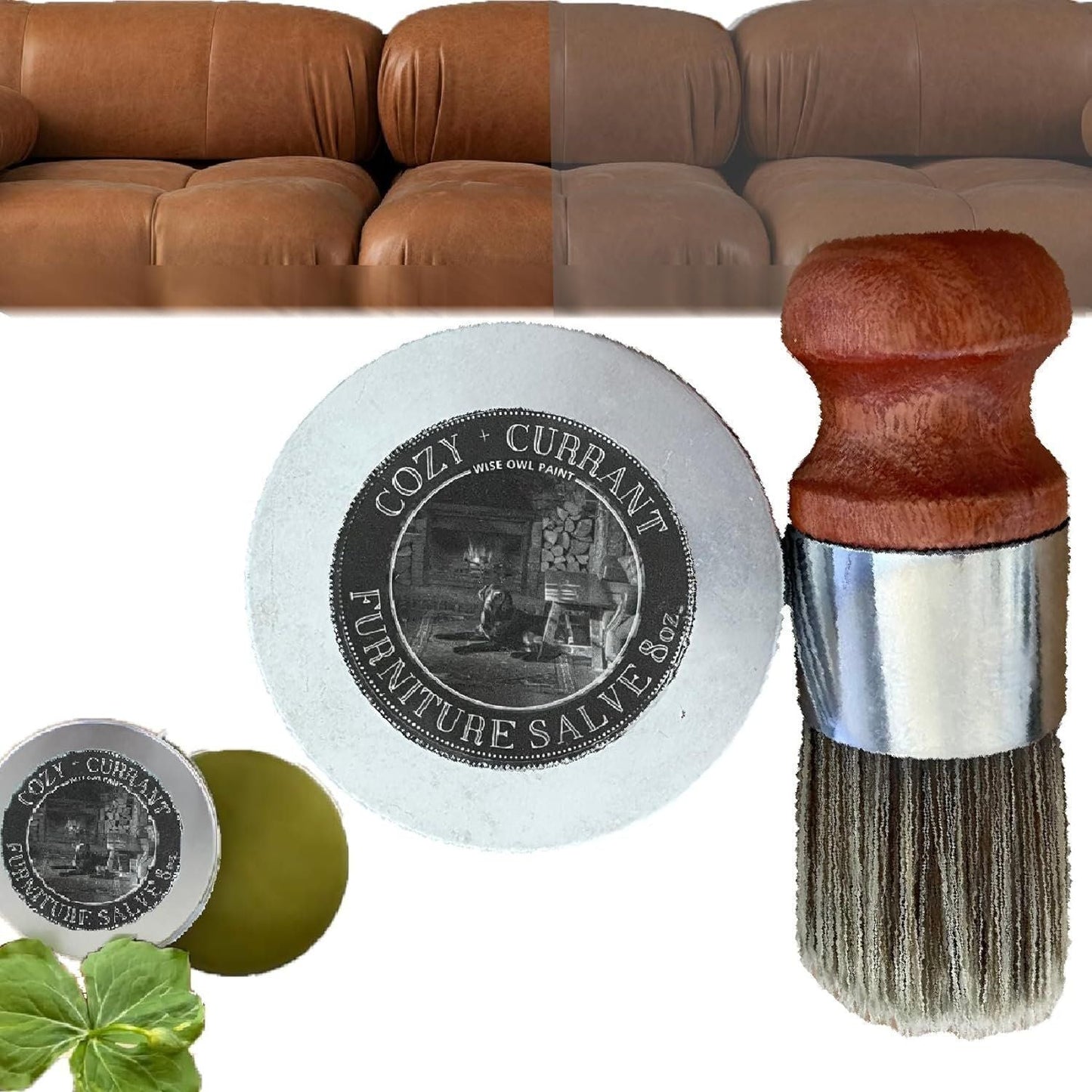 🔥Last Day Promotion 50% OFF - Wise Owl Furniture Salve & Brush