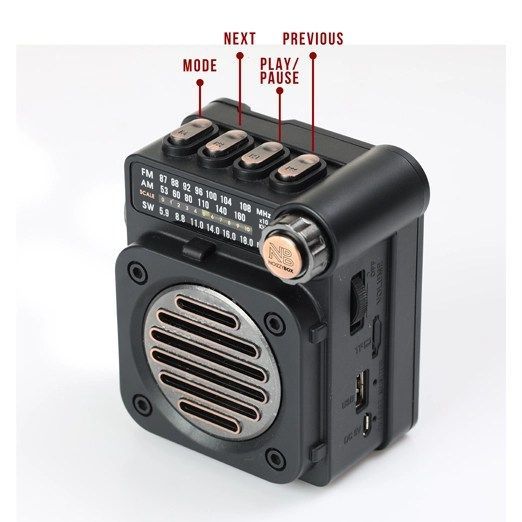 Retro Buddy – 3 Band Bluetooth Radio