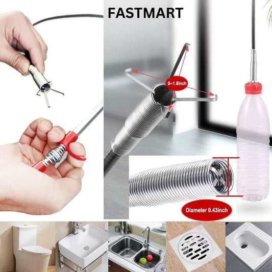 Hair Catching Drain Cleaner Wire ABS and Stainless Steel