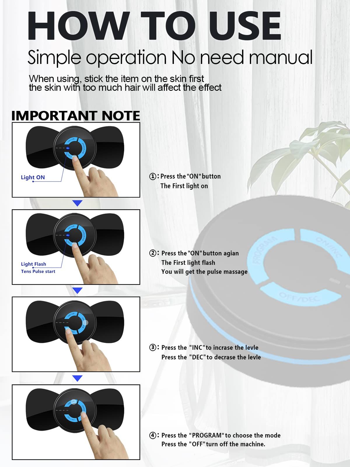 EMS Microcurrent Mini Massager Machine