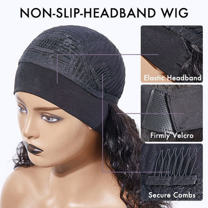 Natural Curly Beauty Headband Wig
