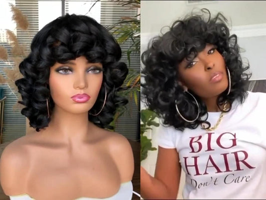 Fashionable Wavy Bangs Wig