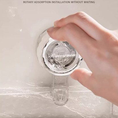 No-Drill Clear Wall Caddy: Drill-Free, Removable, Multifunctional Triangle Storage