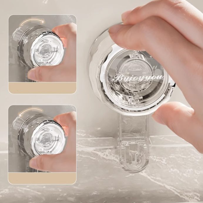 No-Drill Clear Wall Caddy: Drill-Free, Removable, Multifunctional Triangle Storage
