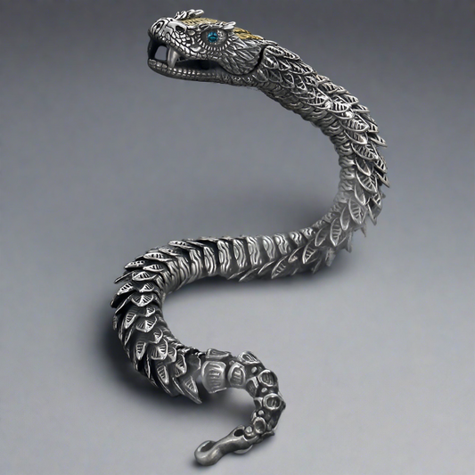 JÖRMUNGANDR - The World Serpent Bracelet | Handcrafted Viking Jewelry