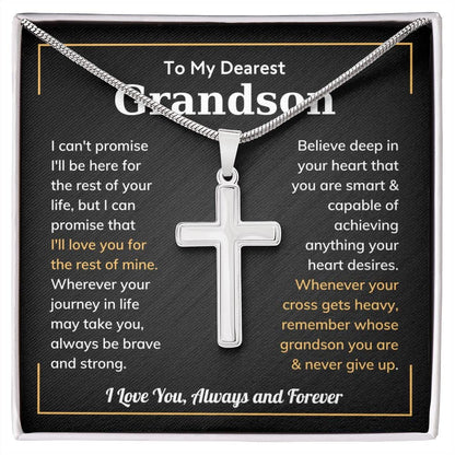 Cross Grandson Necklace From Grandma