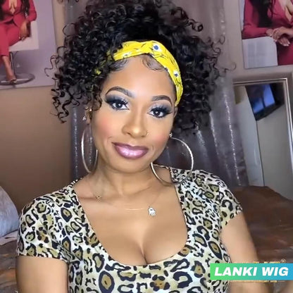 Natural Curly Beauty Headband Wig