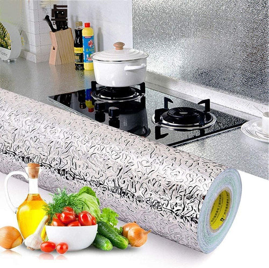 Kitchen Oil Proof Aluminum Self-Adhesive Sticker